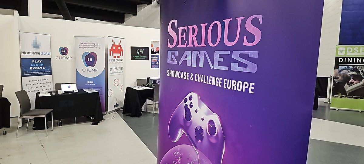 We're here at <a href="/DSET_EVENT/">DSET</a> showing off <a href="/ChompDental/">Chomp</a> in the Serious Games Showcase! #seriousgames