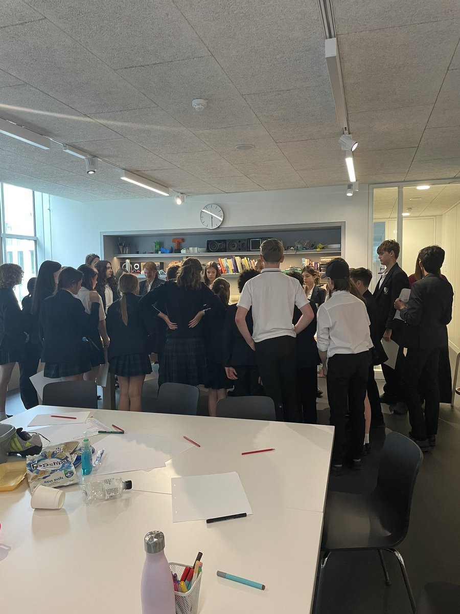SCD_DT's tweet photo. Year 8 Textiles students are currently in the first of three workshops @DesignMuseum. We have just finished our sustainability session ♻️ https://t.co/Xo9vQ8o3EC
