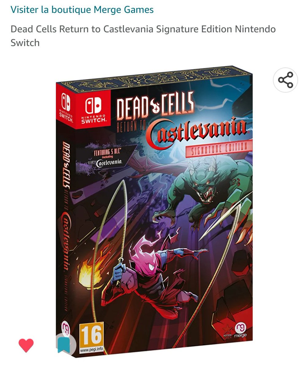 Gio_Hazard's tweet image. #DeadCellsReturntoCastlevania #SignatureEdition est dispo en preco sur #Switch et #Ps5 
➡️ amzn.to/3J09Mi2