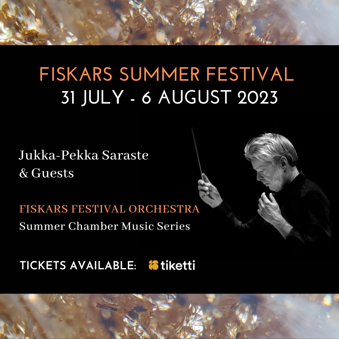 Tickets for ALL upcoming concerts in the Fiskars Summer Festival are now available to purchase! 

Attend single events, or choose from one of three available packages. 

For more information, please visit the Tiketti website (link below) 

tiketti.fi/fiskarssummerf…