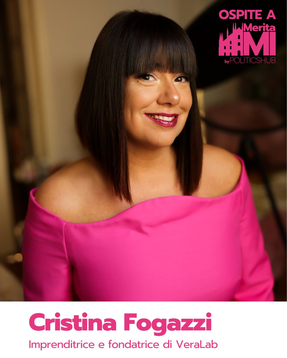 Ospite a MeritaMI, il più grande evento su giovani e merito a Milano: Cristina Fogazzi!
Ti aspettiamo venerdì 9 giugno, ore 21.00, all'Auditorium San Fedele. Iscriviti gratis: politicshub.it/event-details/…
#meritami #merito #giovani #scuola #università #lavoro #milano