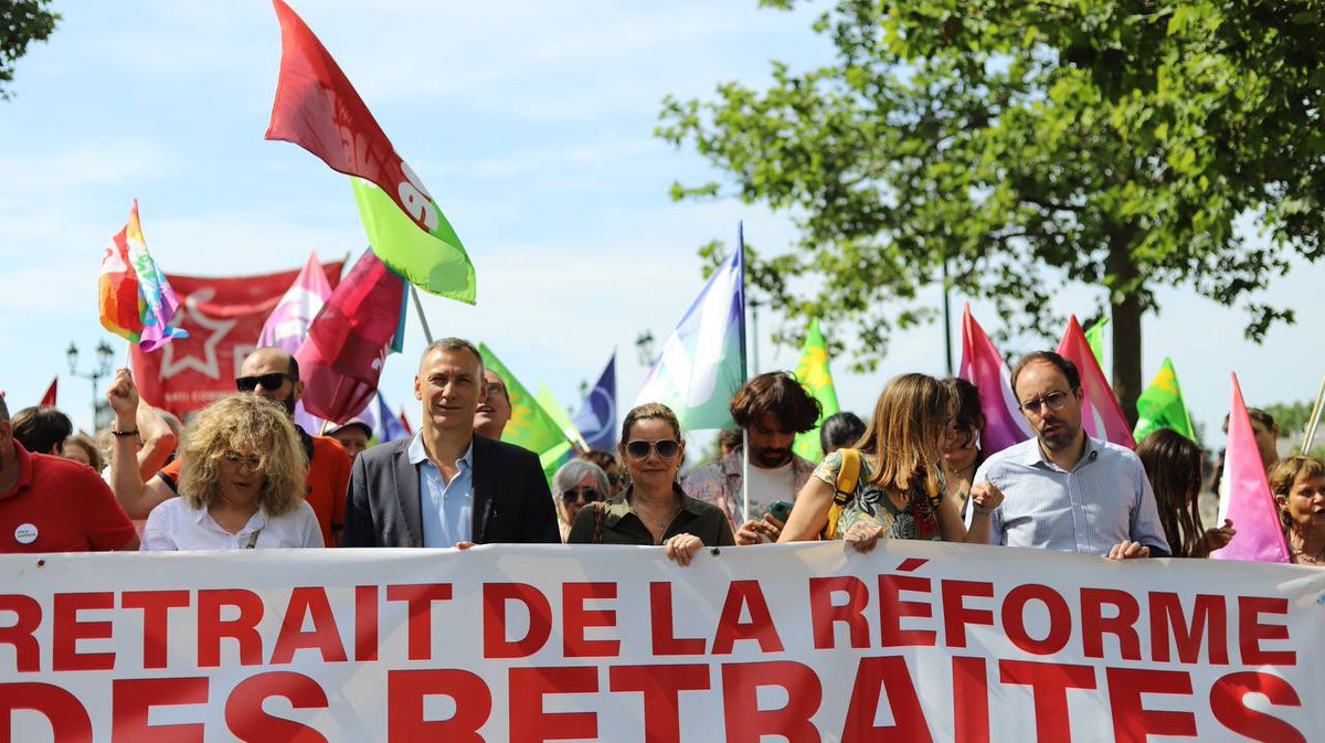 Nouvelle mobilisation contre la réforme des retraites à #Toulouse #64AnsCestToujoursNon #greve6juin