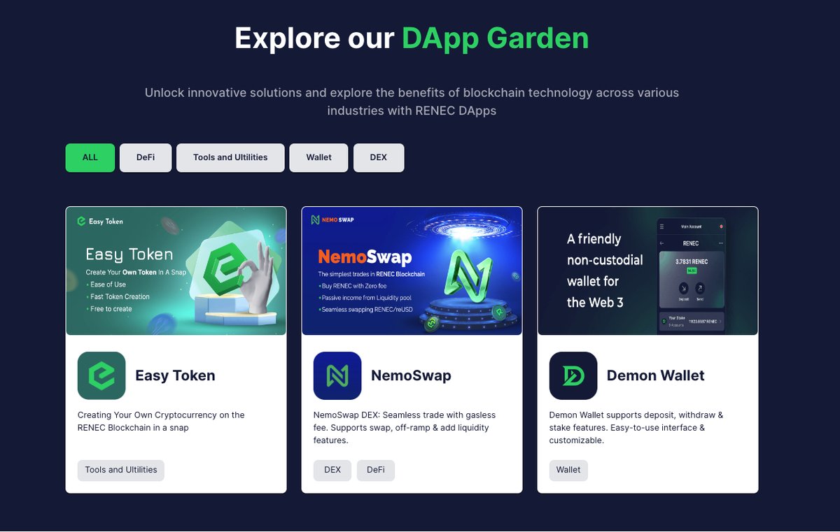 dAppGardenRENEC's tweet photo. 📣 Calling all RENEC community members! Have you explored the trio of powerful DApps Garden on RENEC Blockchain? 🚀
🔹 Easy Token: Create your own tokens effortlessly and unlock endless possibilities. Share your experience and let us know what you've built using #EasyToken! https://t.co/I2P4SvgFCJ