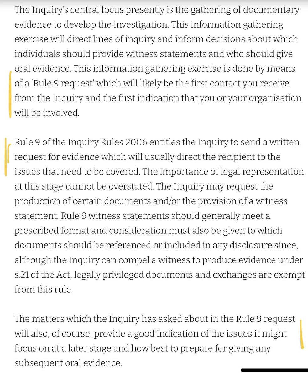 CharterhouseSq's tweet image. ↪️⬇️ Good thread🧵below

by @josiahmortimer re: #CovidInquiry | incl. #Rule9 requests. Adding a link to @birkettsllp’s article on the #CovidUK Inquiry &amp;amp; excerpt relating to “Rule 9”.

Dates from December but very helpful ref. #ToR’s, et al. Do check it out birketts.co.uk/legal-update/t…
