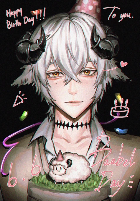 #Baabelborn2023 #BaabelArt  สุขสันต์วันเกิดคุณบาทหลวงนะคะ ขอให้ในทุกๆ วันของบาเบลเต็มไปด้วยรอยยิ้ม เหมือนกับที่บาเบลได้มอบรอยยิ้มให้ผู้คนมากมาย ขอให้มีความสุขมากๆ นะคะ ٩(ˊᗜˋ*)و 