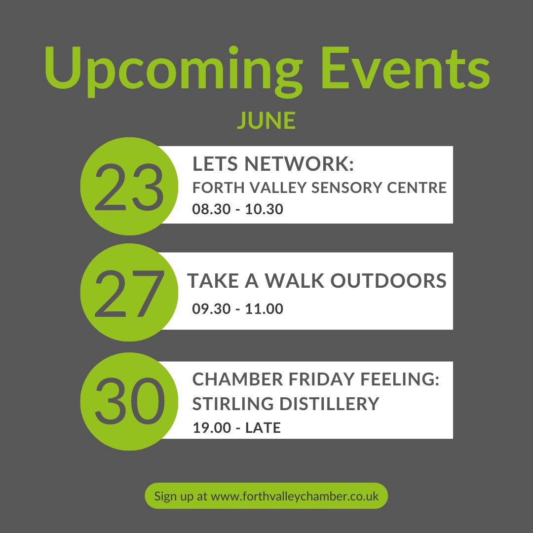 Here’s a snapshot of the busy last two weeks of June at Forth Valley Chamber of Commerce! Sign up at Eventbrite: lnkd.in/eUeRjuA9 Please share with your colleagues and networks. #GetConnected #StayConnected #ForthValleyChamber