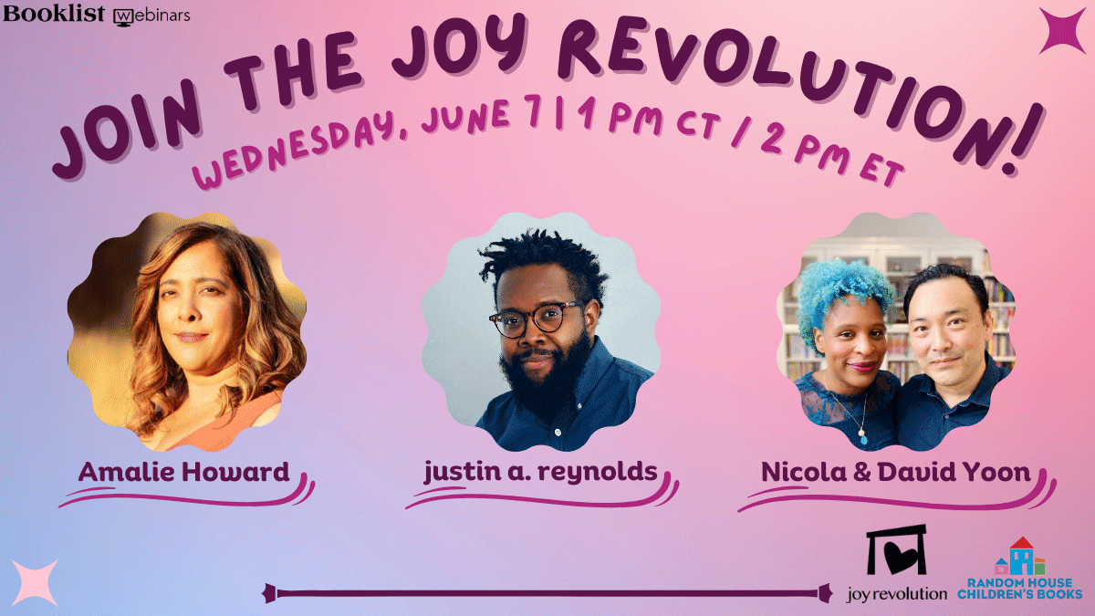 Tomorrow➡️Meet the #JoyRevolution, a new
@RHCBEducators imprint focused on ❤️ stories starring & authored by people of color. Register for our 6/7 event when editor Bria Ragin talks with @NicolaYoon, @davidyoon, @AmalieHoward, and @andthisjustin! Register: bit.ly/41sDO4h