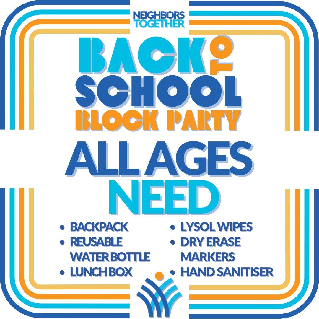 NBRTogetherSC's tweet photo. Happy Last Day of School!

NTs Back to School Block Party is August 12th, and we are starting to collect school supplies NOW!

Need some inspo? Checkout the lists below!
Want to be a drop off location? Contact Paula Waters at Pwaters@neighborstogethersc.org 

#backtoschool https://t.co/xARnLLSDWj