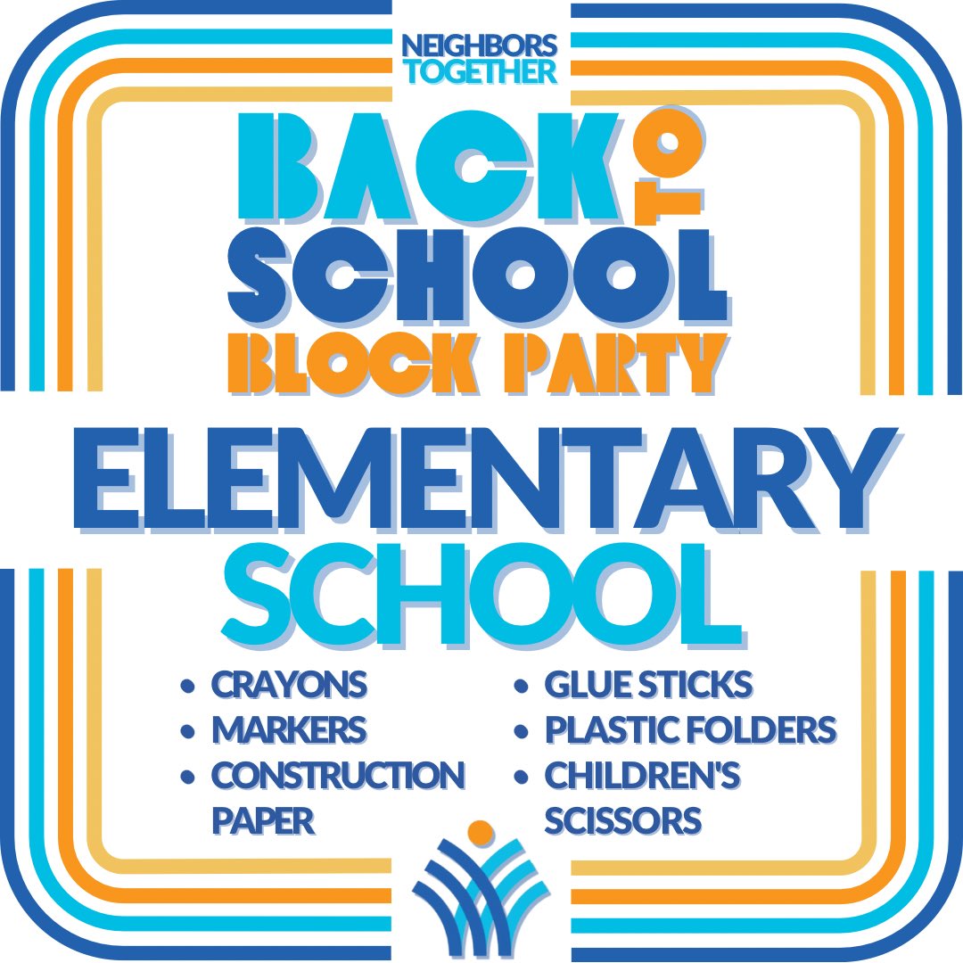 NBRTogetherSC's tweet photo. Happy Last Day of School!

NTs Back to School Block Party is August 12th, and we are starting to collect school supplies NOW!

Need some inspo? Checkout the lists below!
Want to be a drop off location? Contact Paula Waters at Pwaters@neighborstogethersc.org 

#backtoschool https://t.co/xARnLLSDWj