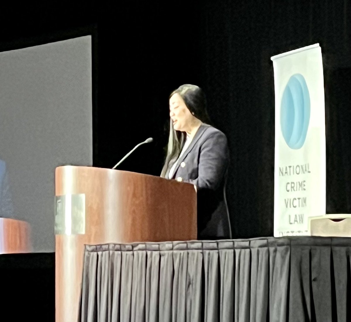 maggarvin's tweet image. It’s started! @NCVLI #crimevictimlawconfernce with Amanda Nguyen