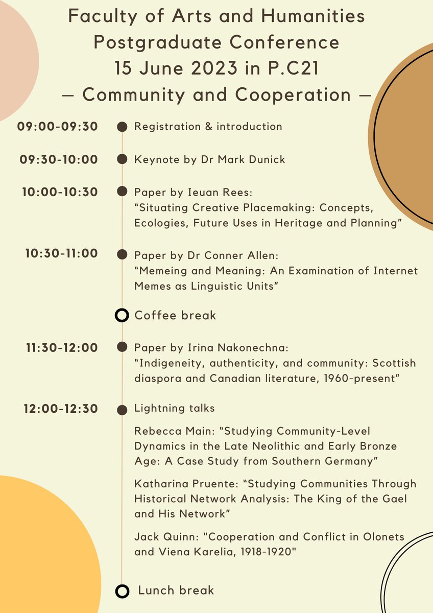 StirUni FAH PG Conference tweet media