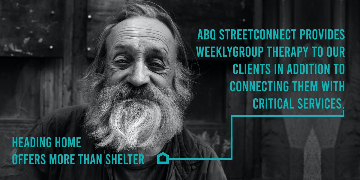 Starting next Monday, Heading Home's ABQ StreetConnect will be offering free group therapy sessions for our StreetConnect Clients.
To learn more about what we do, visit headinghome.org today.