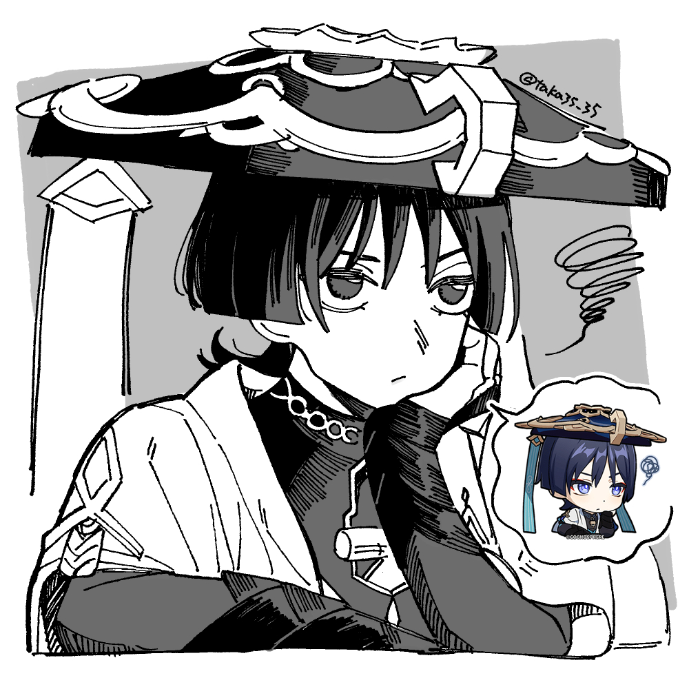 #リプ来た原神スタンプを自分の絵柄で描く
めちゃくちゃ楽しかったです～～～! 