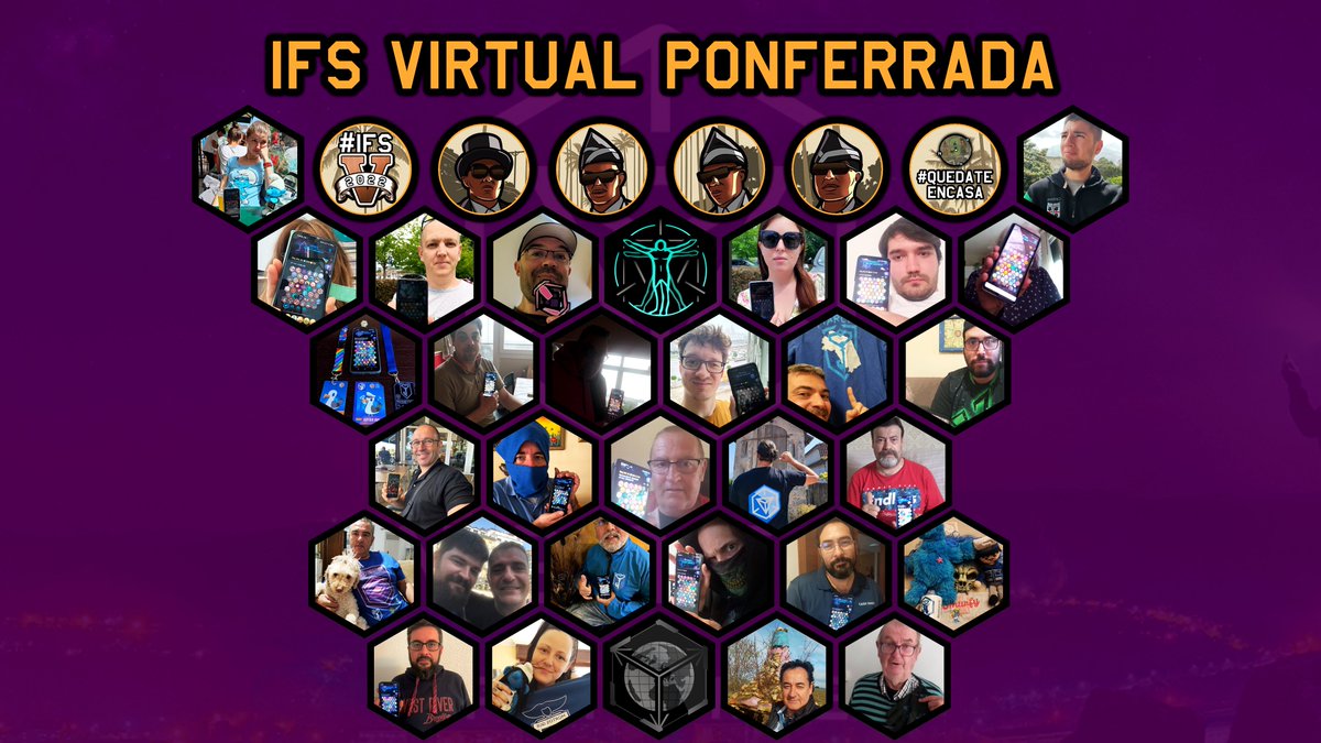 ClisPlisK's tweet photo. Foto grupal del IFS Virtual de Ponferrada del mes de JUNIO. #IngressFS #Ingress #IngressFirstSaturday #IngressFSatHome https://t.co/gn3eHOxRQY