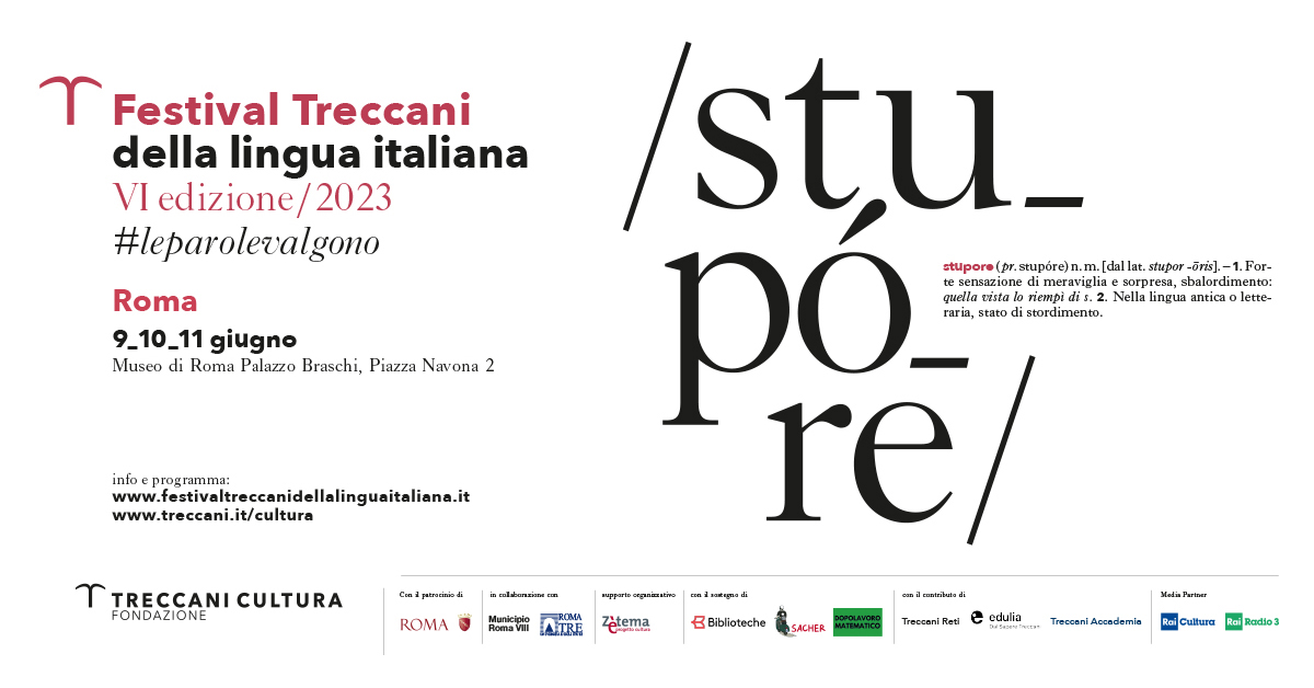 museiincomune's tweet image. Da venerdì 9 a domenica 11 giugno il Festival Treccani della Lingua Italiana arriva nello scenografico cortile del Museo di Roma a Palazzo Braschi per la sua seconda tappa romana.
Il programma completo è disponibile qui: bit.ly/FestivalTrecca…
#leparolevalgono #stupore