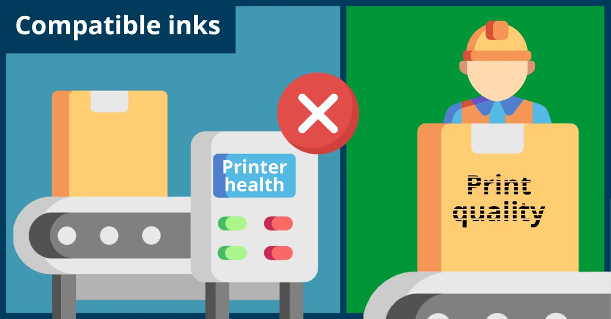 CodicoDist's tweet photo. Did you know that using non-compatible ink and consumables in your printer can increase the risk of costly breakdowns and damage? #Ink #BatchCoding #BatchPrinting #WhiteLabel https://t.co/V9nz9go80X https://t.co/qi8F9xns9J