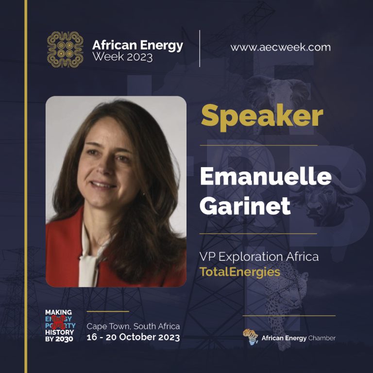 We are delighted to welcome Emmanuelle Garinet, Vice President for Exploration Africa at global energy major <a href="/TotalEnergies/">TotalEnergies</a>, as a distinguished speaker at the upcoming African Energy Week 2023 conference and exhibition! 

🔗lnkd.in/dusQ_hsg
#AEW2023 #InvestinAfrica #energy