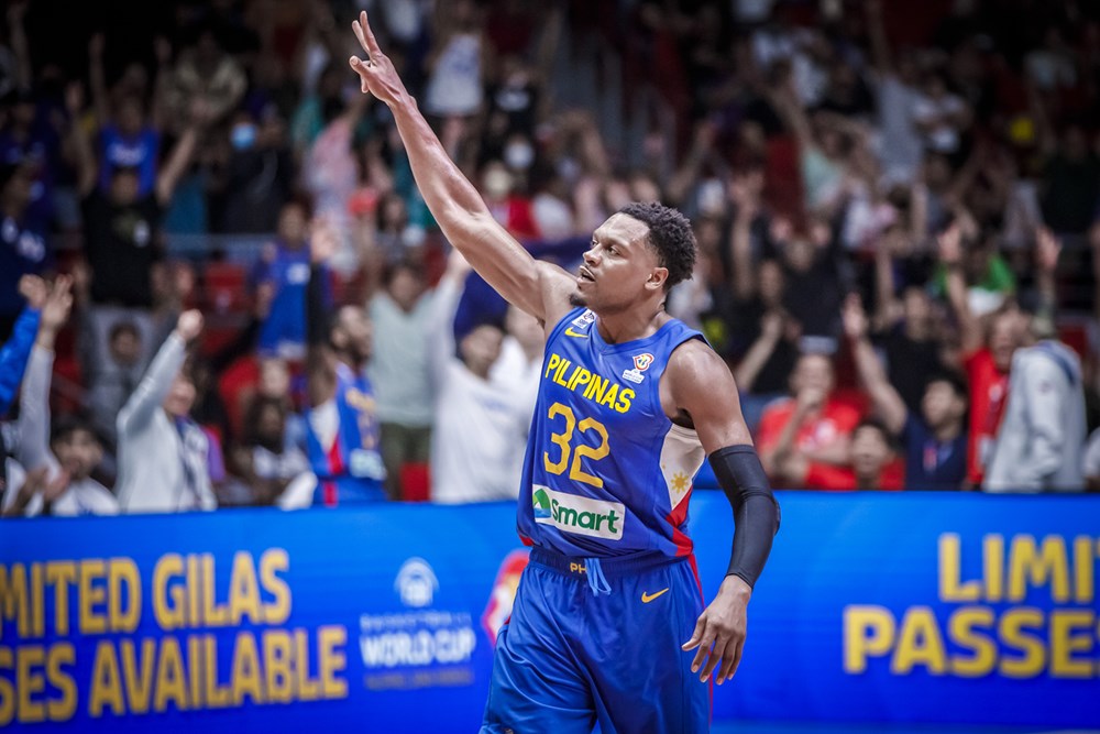 Here's the 21-man pool of Gilas Pilipinas for the FIBA Basketball World Cup 2023! 🇵🇭

Justin Brownlee
Jordan Clarkson
Dwight Ramos
Chris Newsome
Kiefer Ravena
CJ Perez
Jordan Heading
RR Pogoy
Scottie Thompson
Jamie Malonzo

📷 <a href="/FIBA/">FIBA Basketball</a> 

#FIBAWC #WinForAll 

1/2