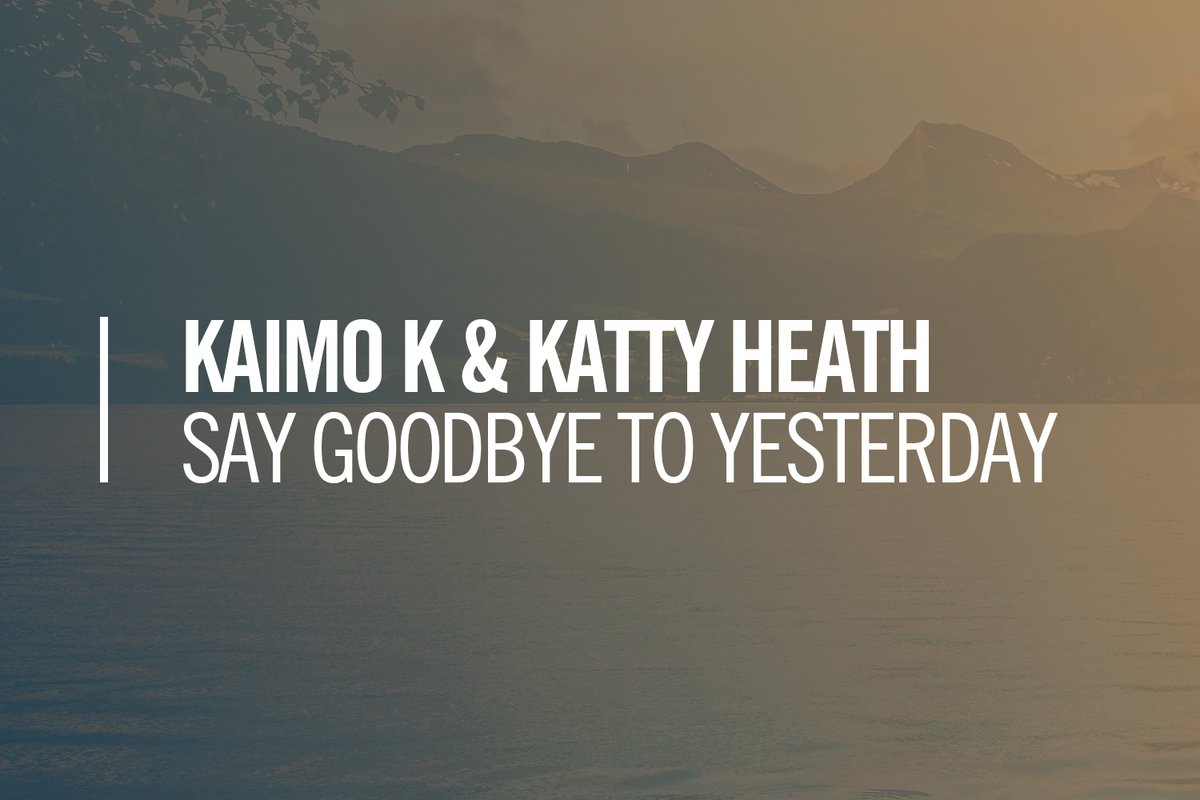 Two of our label regulars, @KaimoK and @kattyheath, have teamed up again for the vocal uplifter 'Say Goodbye To Yesterday'! 🧡 Pre-save/pre-order: raznitzan.lnk.to/SayGoodbyeToYe… @RazNitzan