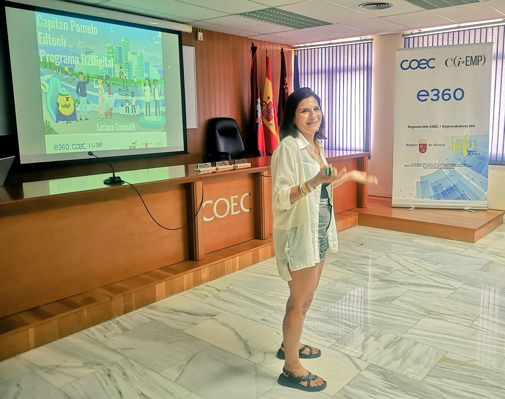 COEC_es's tweet photo. ✅ La quinta presentación corre a cargo de la empresa #CapitanPomelo. 🤖🧑🏻👧🏻
#ComarcaCampoCartagena #b2digital #e360BAN #coec #MarketingDigital #learning #adolescentes https://t.co/6OmqClzW6t
