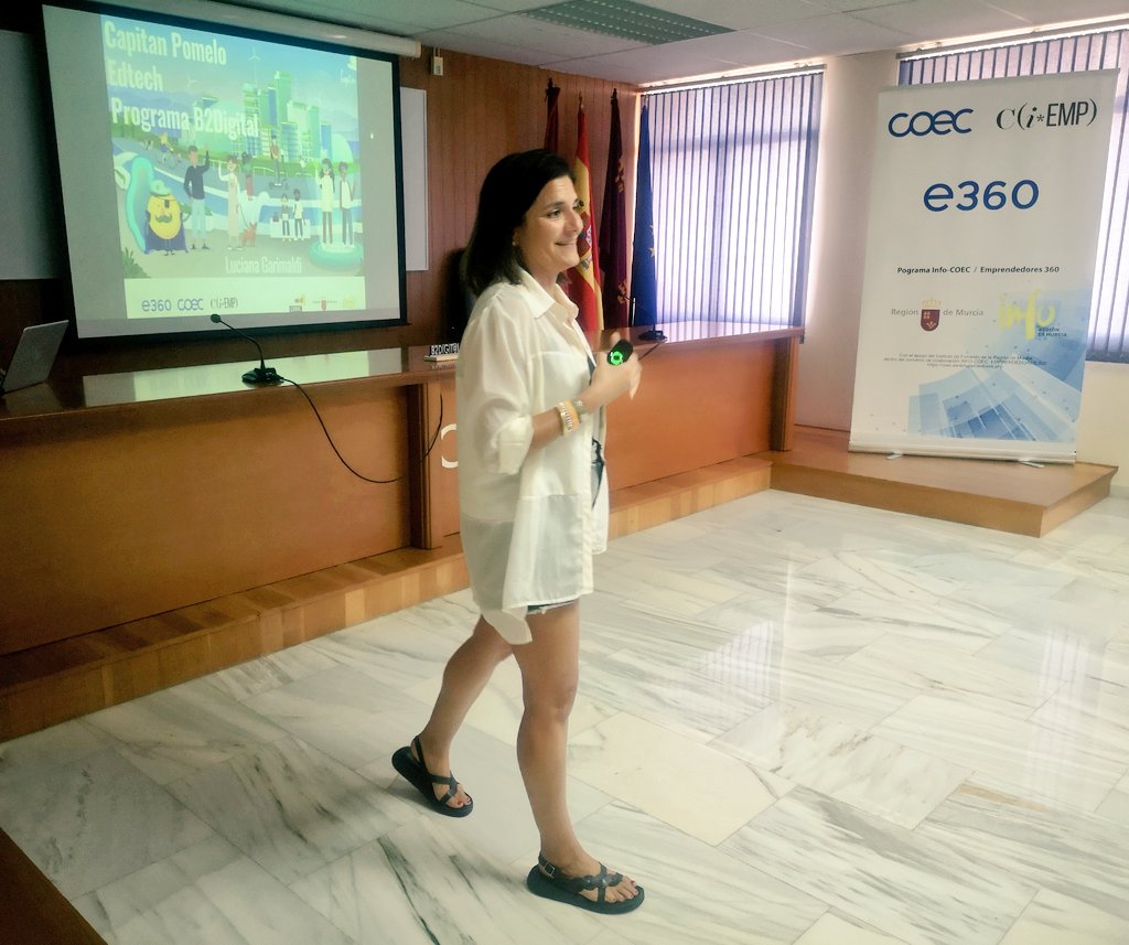 COEC_es's tweet photo. ✅ La quinta presentación corre a cargo de la empresa #CapitanPomelo. 🤖🧑🏻👧🏻
#ComarcaCampoCartagena #b2digital #e360BAN #coec #MarketingDigital #learning #adolescentes https://t.co/6OmqClzW6t