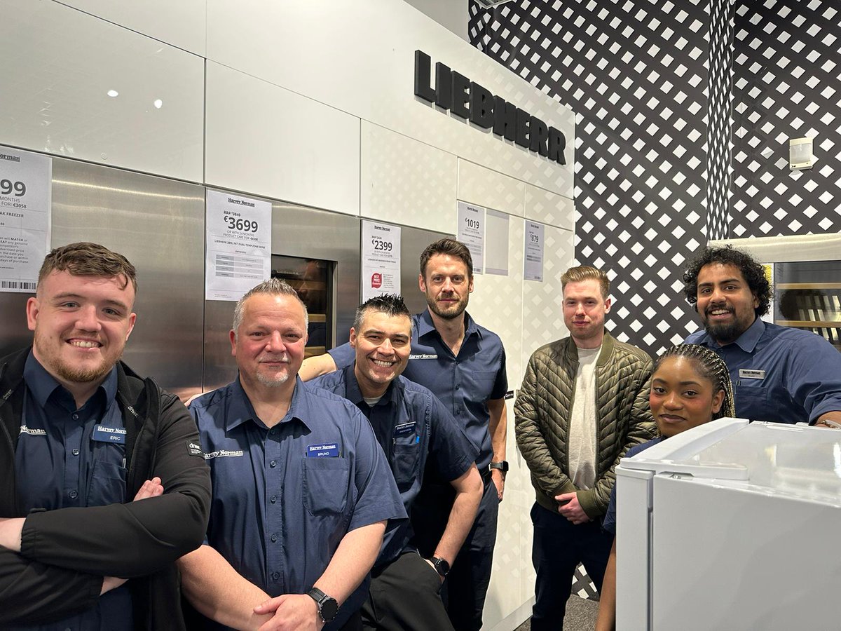 Thanks to Darragh Melody &amp; Crew from <a href="/harveynormanIE/">Harvey Norman IE</a> Rathfarnham for hosting our training evening last week. The guys were delighted to attend the sessions to stay updated on new features &amp; technologies from Liebherr Refrigeration.