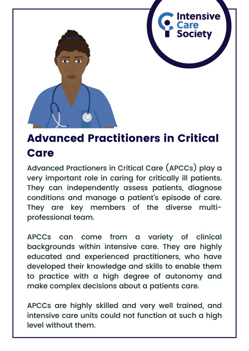 #ICUWeek2023 is showcasing the work of #AdvancedPractitioners in #CriticalCare 👇🏻