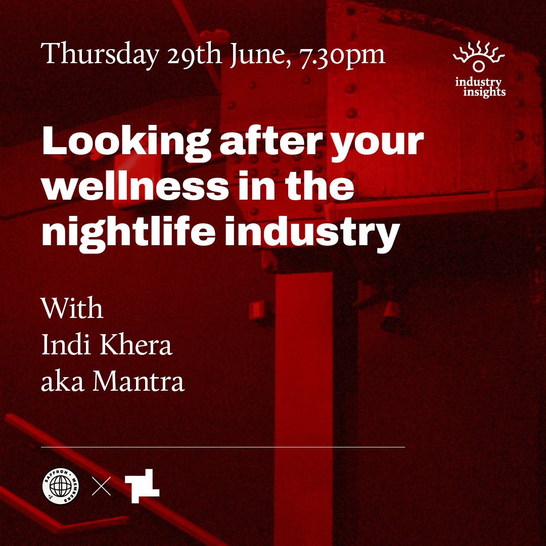 In the second of our Industry Insights workshops hosted by the @fabriclondon team, Indi Khera (aka @mantra_dj) will share her personal experiences balancing self-care with a passion for electronic music. All women & GNC people welcome! Sign-up: tinyurl.com/225rcamd