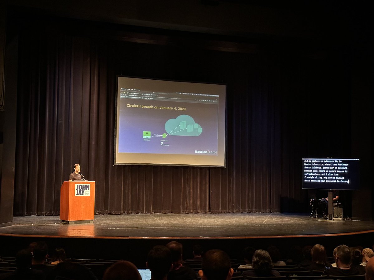 devopsdaysNYC's tweet image. Athanasios Filippidis talks about how to secure CI/CD pipelines! @thanasis_flpd @getBastionZero