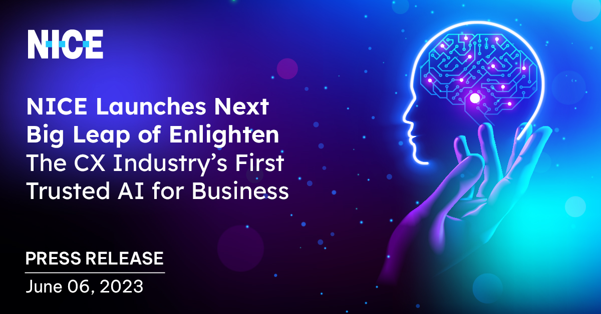 NICE is combining the latest Generative AI technology and CXone’s vast array of CX data to revolutionize the way AI is empowering CX stakeholders.

Learn more about how >> okt.to/HdvOfq
 
#CustomerExperience #ArtificialIntelligence #TrustedAI