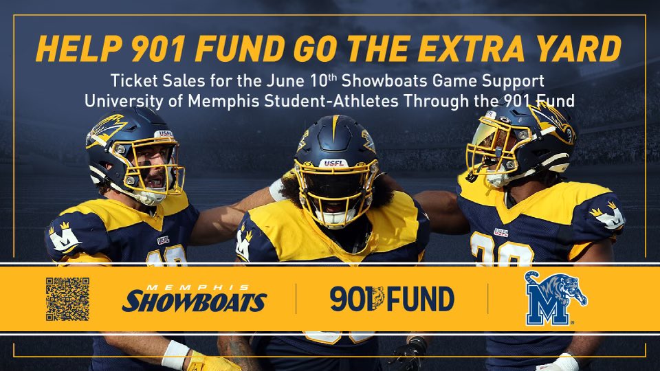 Support the Mid-South Food Bank this Saturday, June 10, at the <a href="/MShowboats/">Memphis Showboats/It's Showtime</a> game! Bring a non-perishable food item to the @midsouthfoodbank table before the game to snag an autograph from some of your favorite Tiger athletes. <a href="/901Fund/">@901Fund</a> #ad
Get your tickets: