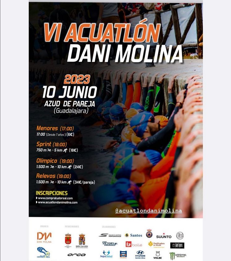 carrerasgucom's tweet photo. VI Acuatlón #DaniMolina
🏃🏊 Sprint / Olímpico / Relevos
📆 10 de junio
📍 Pareja
👉 Más info: https://t.co/aQoeDAREn1
@danimoli2 https://t.co/r8zZYH4jyL