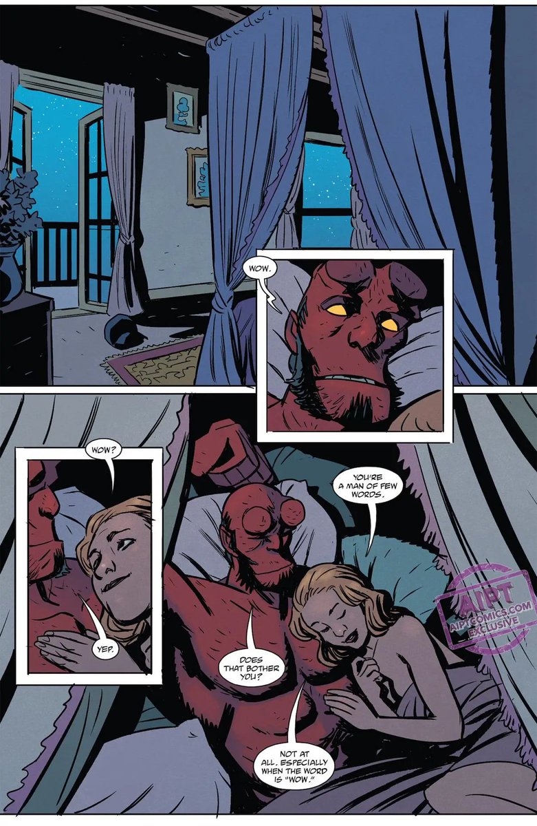 .@AIPTcomics's @Nosocialize has the first look at the final issue of HELLBOY IN LOVE.  