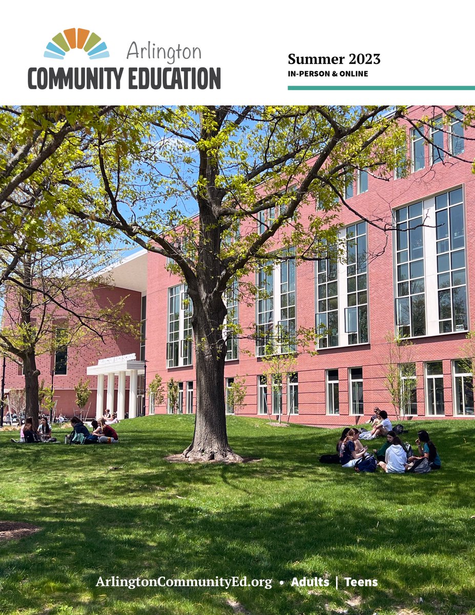 ArlingtonCommEd's tweet photo. Registration for adult summer classes is open! Don't let the kids have all the fun. https://t.co/1pK59bnsFw https://t.co/zo9tTfQrPv