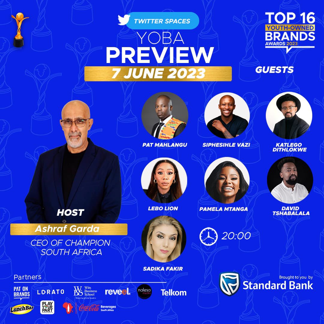 Join us tomorrow at 8pm as we chat about everything you can expect at the Festival of Youth-Owned Brands 🏆 This Twitter Space is hosted by @ashrafgarda and we are joined by our Awards day hosts, our judges & our Founder 💙 Set your reminder 🏆 Link: twitter.com/i/spaces/1YqKD…