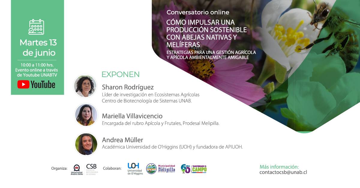 👨🏻‍💻🌿🐝Si eres agricultor, apicultor o extensionista de estos rubros, aún tienes tiempo de inscribirte en nuestro #webinar!

Anímate a participar y conoce estrategias para una gestión agrícola y apícola ambientalmente amigable. 

📝Inscripciones en: bit.ly/3OPPsnm