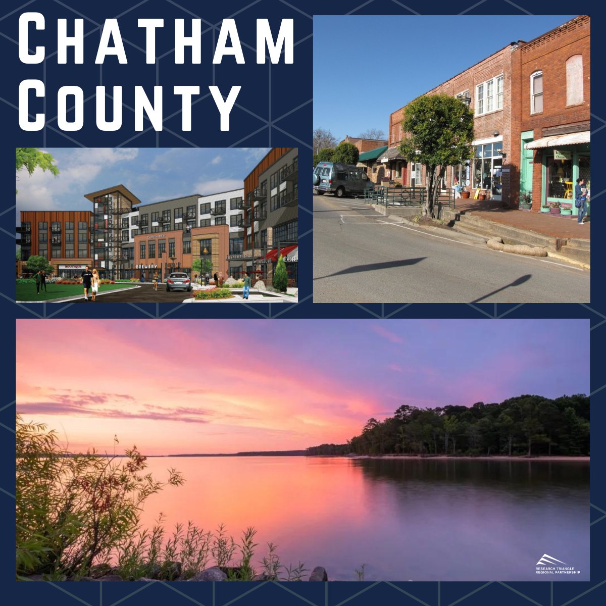 Chatham County has quickly become one of the state’s fastest-growing counties. Located just a few miles from the Research Triangle – Chatham County is an attractive place to live and do business. Read more about Chatham County: researchtriangle.org/counties/chath…