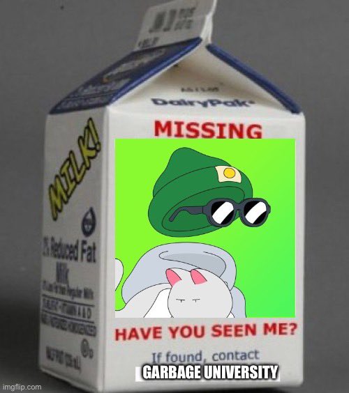 Please help find our @thechimiverse 

He is missed at #GarbageUniversity

If you have seen him - contact @garbagefriends 💚

@MotionMarkus @Blondie23LMD @YoDontMentionMe @Toys_Soldiers