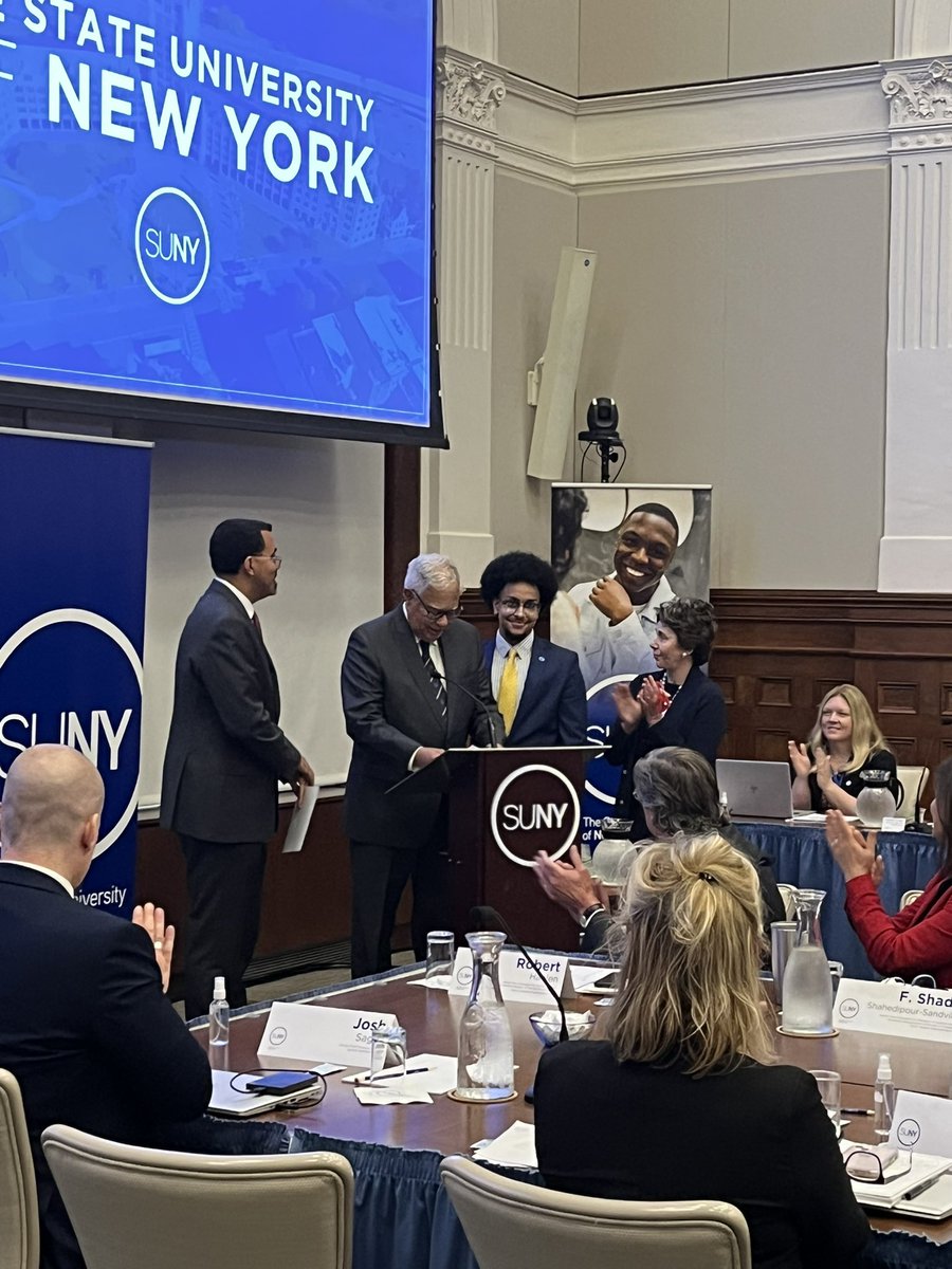 Marc Cohen🎗️ (@marccohenny) on Twitter photo In Albany for the swearing-in of <a href="/SUNY/">SUNY - The State University of New York</a>’s newest trustee, <a href="/sunysa/">SUNY Student Assembly</a> President Alex Ruiz - Alex brings an awesome vision and background to SUNY and the Student Assembly!
Congratulations to outgoing Trustee <a href="/alexandriaechun/">Alexandria Chun</a> for your incredible contributions to SUNY and its students! In Albany for the swearing-in of <a href="/SUNY/">SUNY - The State University of New York</a>’s newest trustee, <a href="/sunysa/">SUNY Student Assembly</a> President Alex Ruiz - Alex brings an awesome vision and background to SUNY and the Student Assembly!
Congratulations to outgoing Trustee <a href="/alexandriaechun/">Alexandria Chun</a> for your incredible contributions to SUNY and its students!
