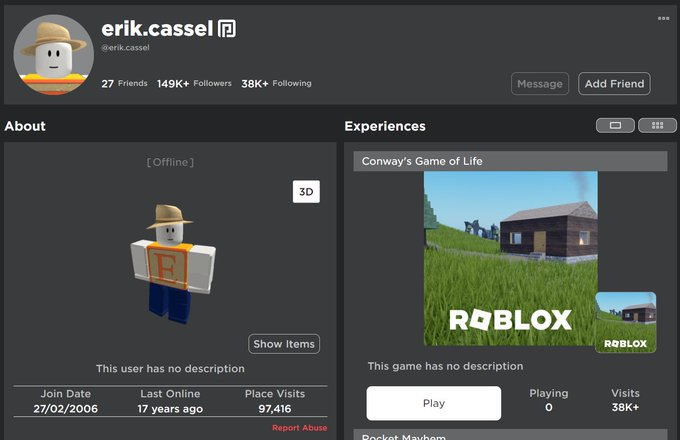 roblox erik cassel erik cassel