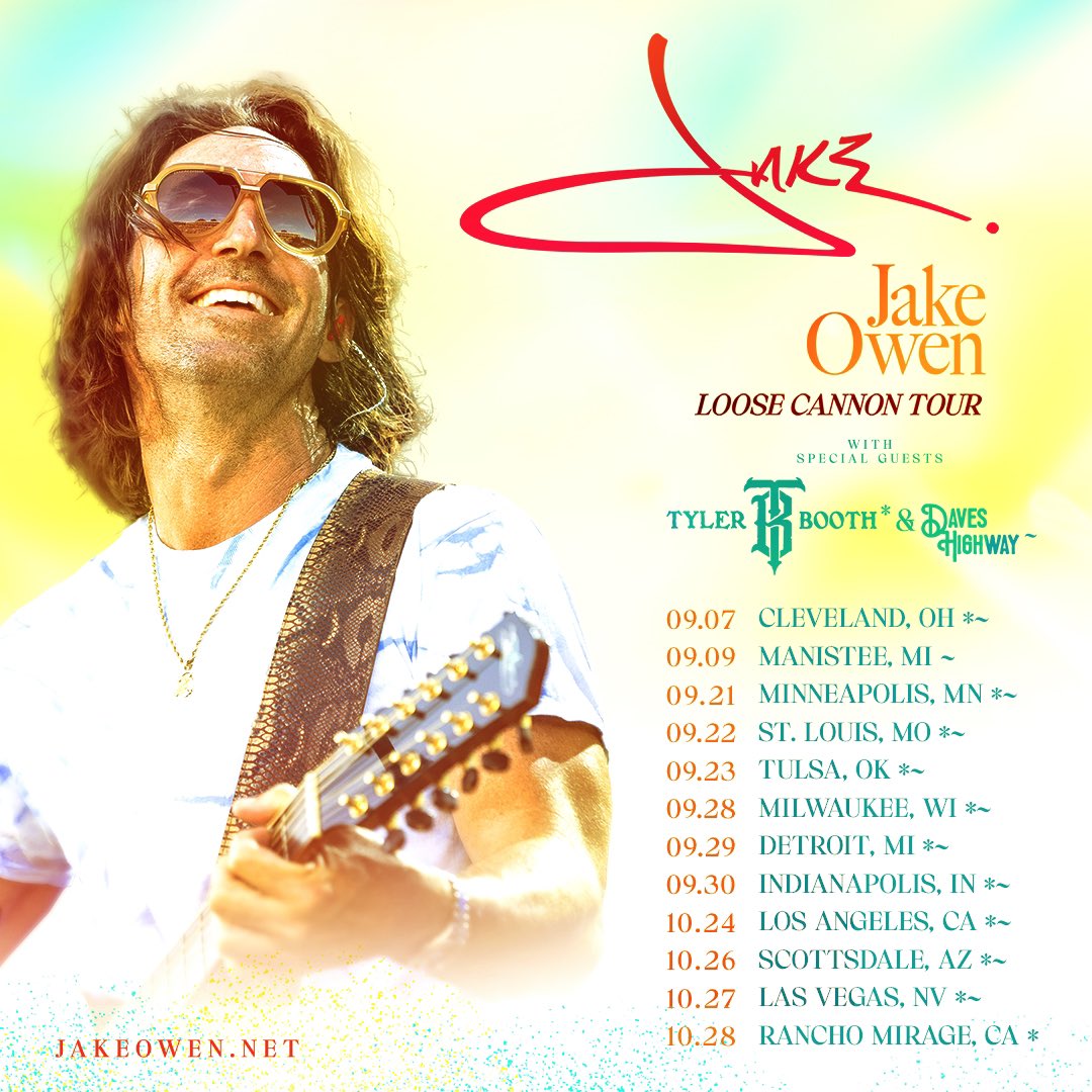 Loose Cannon Tour comin your way this fall 💥 Tickets on sale Friday at jakeowen.net