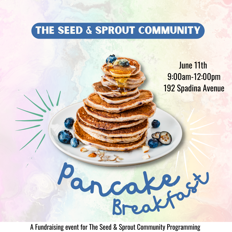 csiTO's tweet photo. On June 11, join Seed and Sprout for a pancake breakfast to raise funds for their 2SLGBQTIA+ family programming by #CSIMember Birth Mark, all while celebrating pride and building community!

Get your tickets and support a great cause: https://t.co/YBIVvQRP9S https://t.co/8aHWHRzPLf