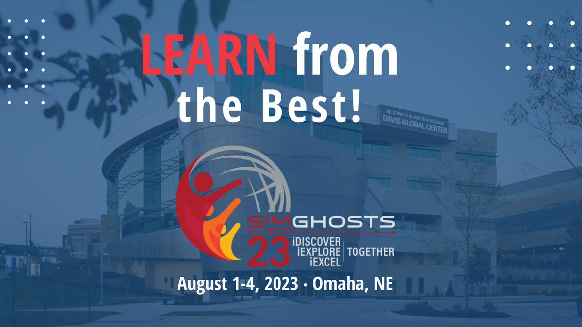 SimGHOSTS's tweet image. Join your colleagues and learn from the best in #healthcare #simulation #technology!  Register today to save your seat, registration is filling up fast: buff.ly/3AUZzz6