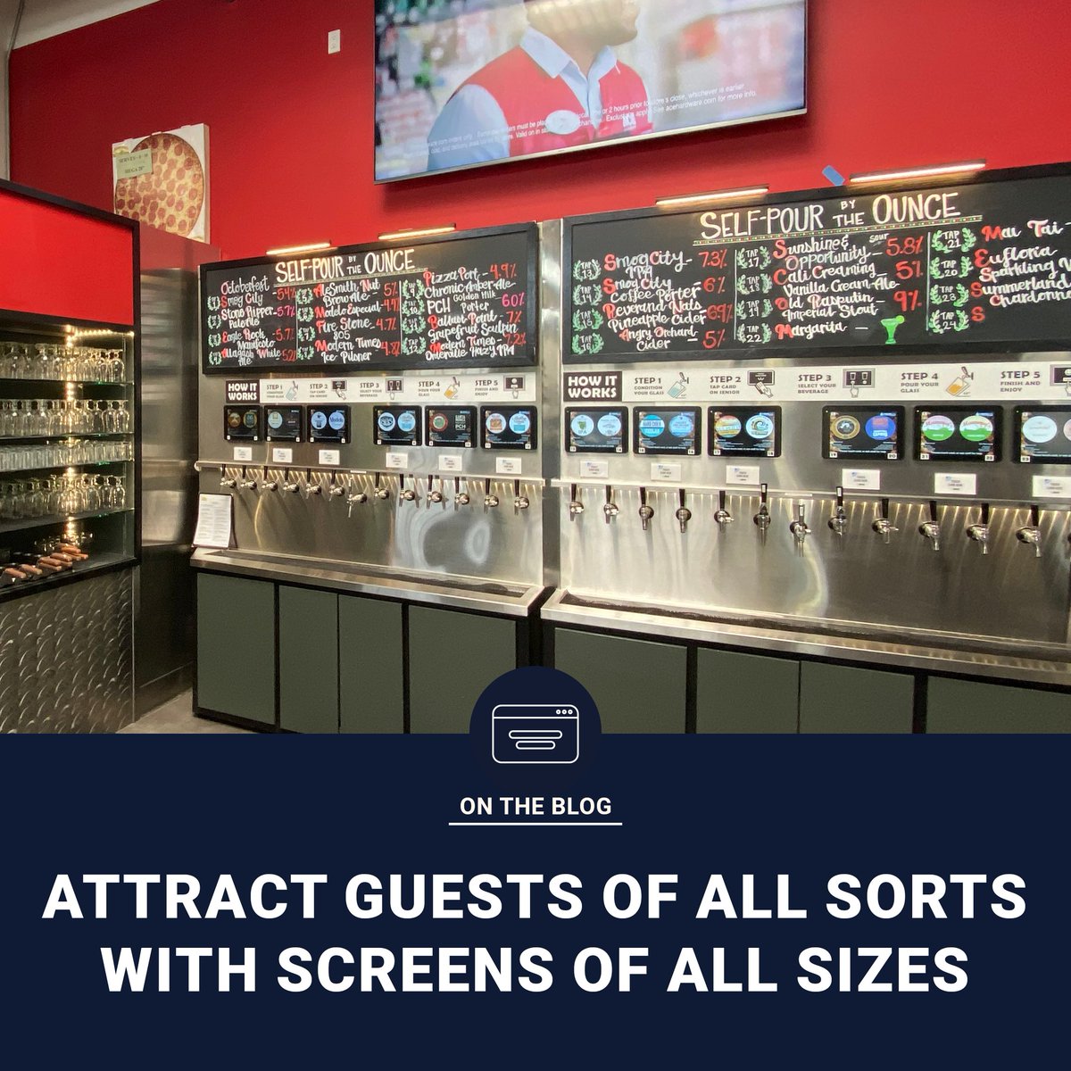 DrinkCommand's tweet image. No two Drink Command installations are the same. Stand out with vibrant touchscreens and wow guests with Drink Command's exclusive technology platform! 

Discover Drink Command's screens: drinkcommand.com/uncategorized/… 

#selfpour #selfserve #innovation #pouryourown #technology