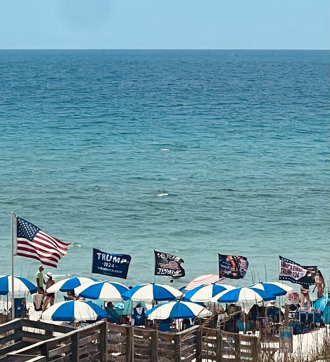 Great day at the beach. #Trump2024 #PensacolaBeach #FloridaforTrump