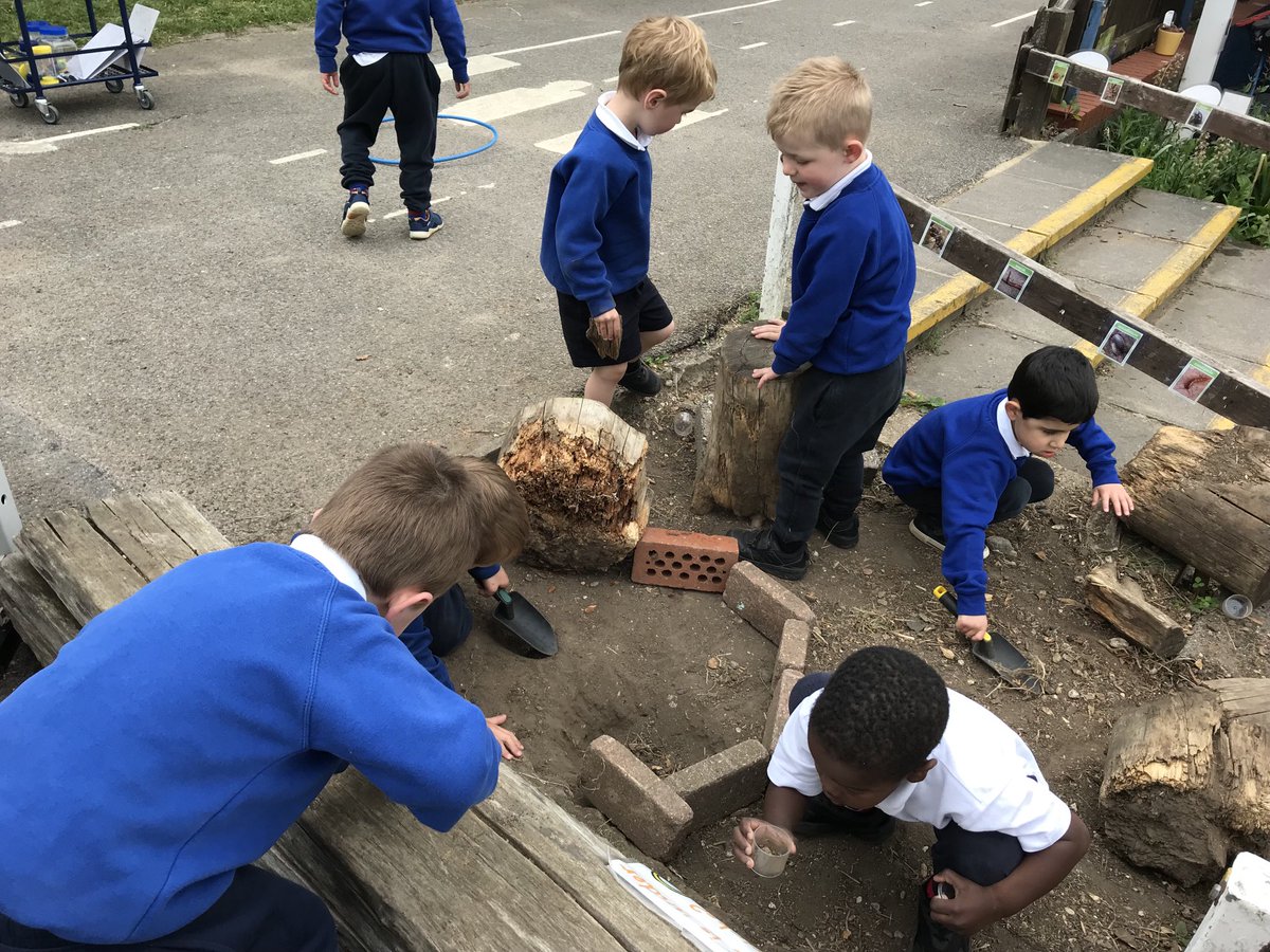 WroxhamEYFS's tweet photo. Deep engagement today, making homes for the mini beasts that were found whilst digging. #Wroxhameyfs #Wroxhamscience @WroxhamSchool @MrsLucyWilliams https://t.co/Xe0wjgJOtW
