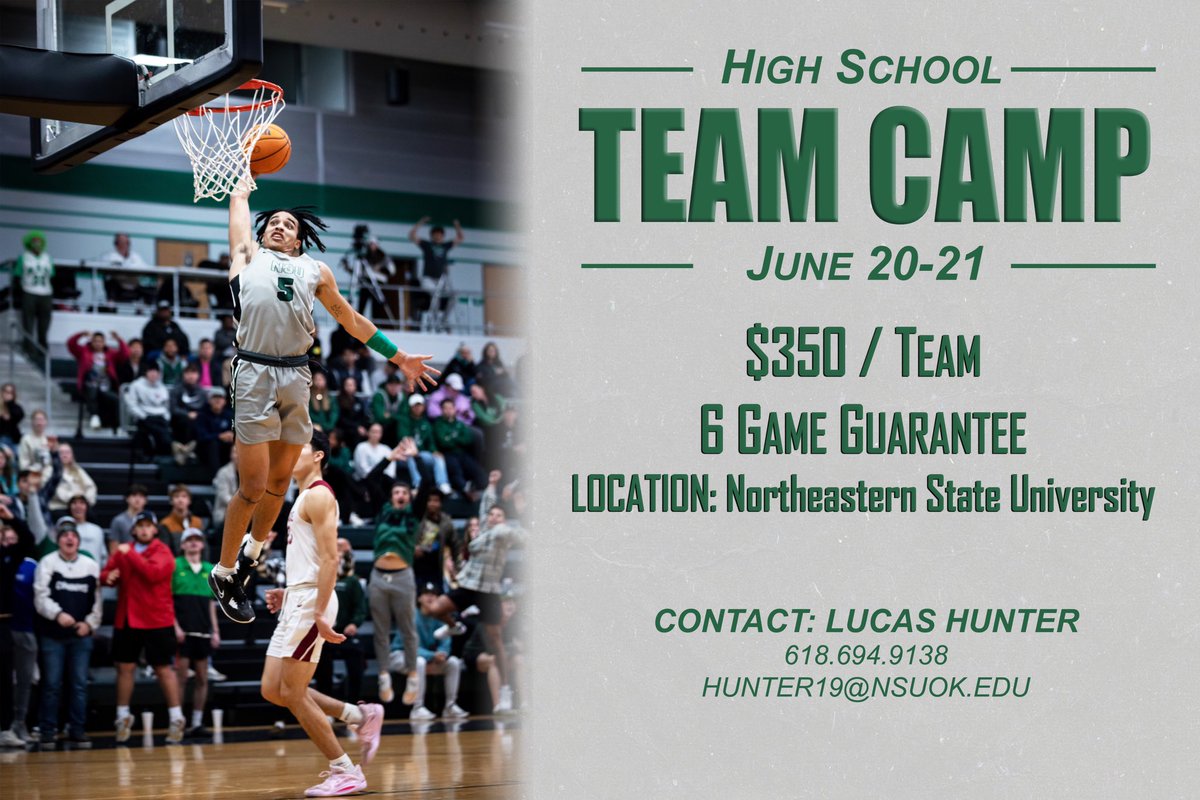 𝐇𝐢𝐠𝐡 𝐒𝐜𝐡𝐨𝐨𝐥 𝐂𝐨𝐚𝐜𝐡𝐞𝐬 We currently have 2️⃣ spots left for Team Camp! Please let us know if you are interested in attending. Currently 46 teams are registered! #TeamNSU | #RiseHigh