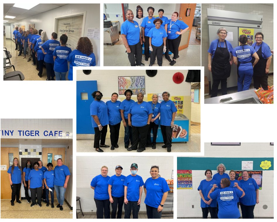 Chesapeake Public Schools Nutrition Services (@cps_sns) on Twitter photo We Make A Difference! Team SNS showed off our blue shirts today. Come work with us and make a difference! <a href="/cpschoolsva/">๐พ๐๐๐จ๐๐ฅ๐๐๐ ๐ ๐๐ช๐๐ก๐๐ ๐๐๐๐ค๐ค๐ก๐จ</a> We Make A Difference! Team SNS showed off our blue shirts today. Come work with us and make a difference! <a href="/cpschoolsva/">๐พ๐๐๐จ๐๐ฅ๐๐๐ ๐ ๐๐ช๐๐ก๐๐ ๐๐๐๐ค๐ค๐ก๐จ</a>