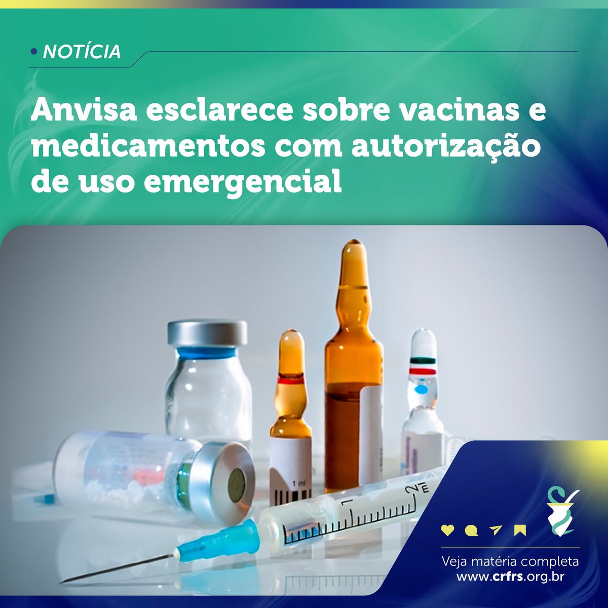 #NewsFarma:                                              

Norma publicada nesta segunda-feira (5/6) permite uso dos produtos aprovados durante a pandemia.

📷 Confira a matéria completa: shre.ink/HtPm