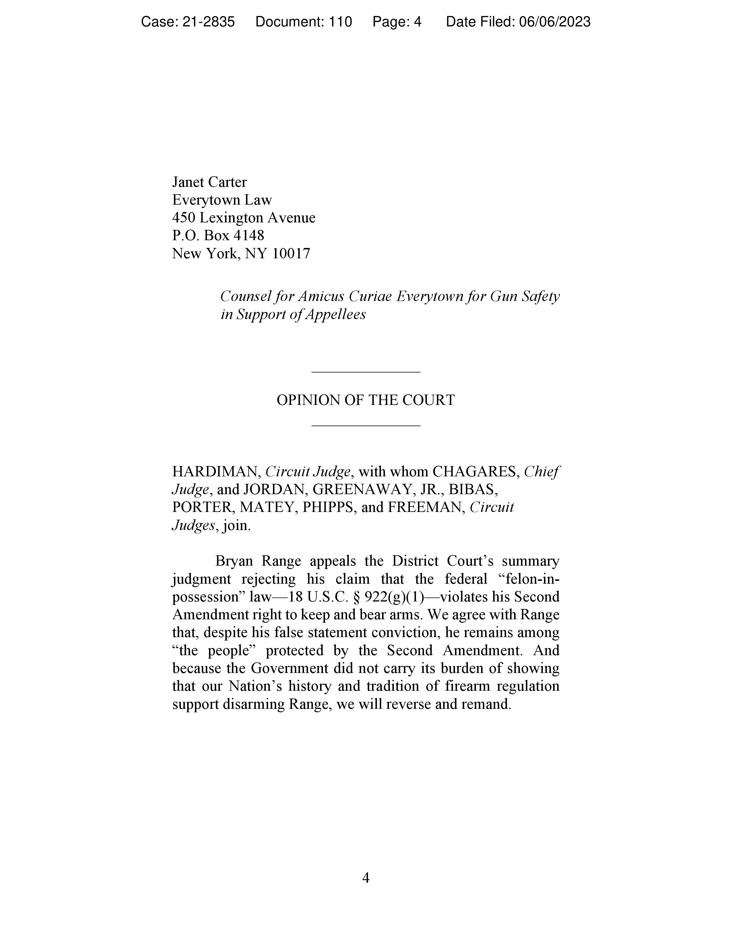 Rob Romano on Twitter: "BREAKING: Range v. Garland (3rd Circuit